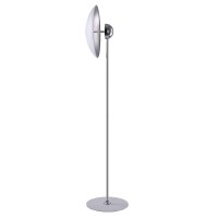 LED Stehlampe Metall 167,5 cm hoch in Chrom Weiß...