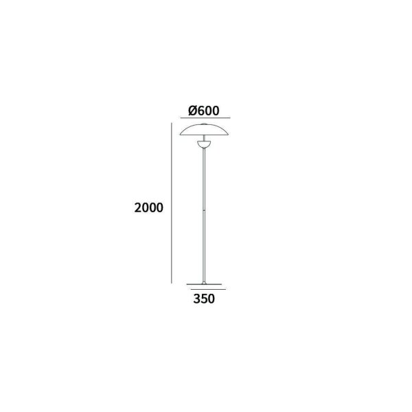 LED Stehleuchte 200 cm hoch in Chrom Weiß Gold Modern Metall