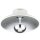 LED Deckenlampe Metall in Weiß Silber Ø 30 cm rund 3000 K