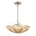 Pendelleuchte Glas Metall B: 56 cm H: max. 144 cm in Messing