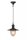 Outdoor Pendelleuchte Metall Glas Rostbraun IP44