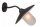 Wandleuchte Metall Glas Rostbraun H:24 cm IP44 Garten