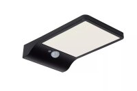 LED Solar Wandleuchte mit Bewegungsmelder Schwarz IP44