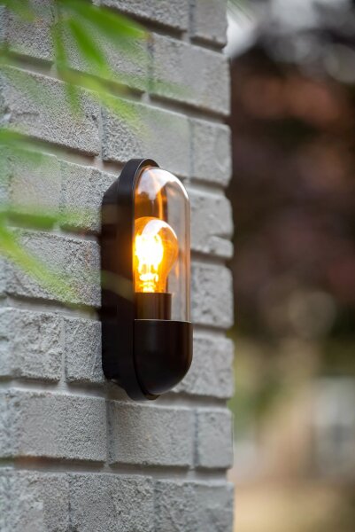 Außenwandlampe Schwarz IP54 Haustür Balkon Terrasse