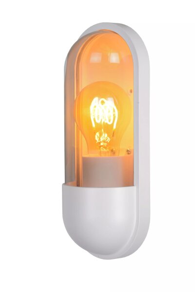 Außenwandlampe Weiß IP54 H:24 cm Balkon Terrasse Modern