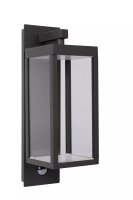 LED Wandlampe mit Bewegungsmelder Aluminium Glas 3000 K