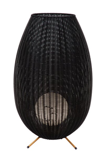 LED Akku Wegeleuchte dimmbar Schwarz IP44 79 cm 3000 K