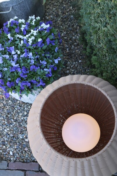 LED Akku Wegeleuchte dimmbar Natur IP44 79 cm 3000 K