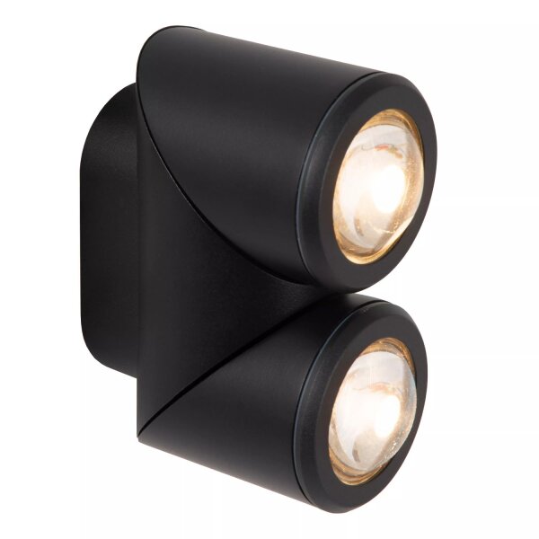 LED Wandstrahler Aluminium 2-flammig IP65 verstellbar