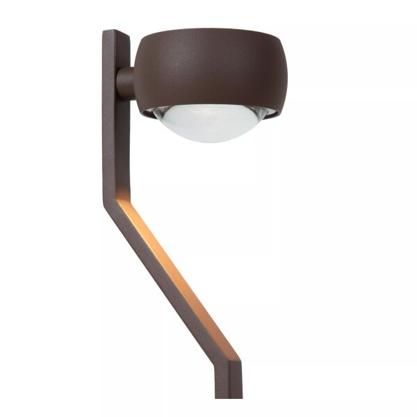 LED Stehlampe Aluminium Rostbraun IP54 50 cm 2700 K