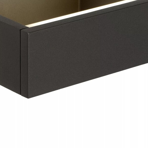 LED Up Down Wandleuchte Aluminium Anthrazit 3000 K IP54