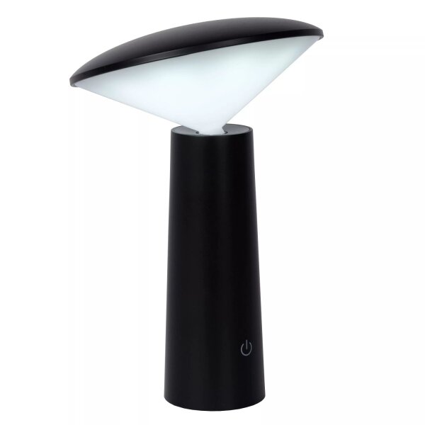LED Akku Tischlampe Schwarz 21,3 cm IP44 5h dimmbar