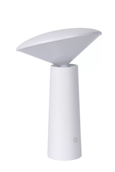 LED Akku Tischlampe Weiß 21,3 cm IP44 5h dimmbar