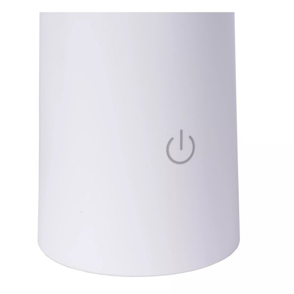 LED Akku Tischlampe Weiß 21,3 cm IP44 5h dimmbar