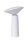 LED Akku Tischlampe Weiß 21,3 cm IP44 5h dimmbar
