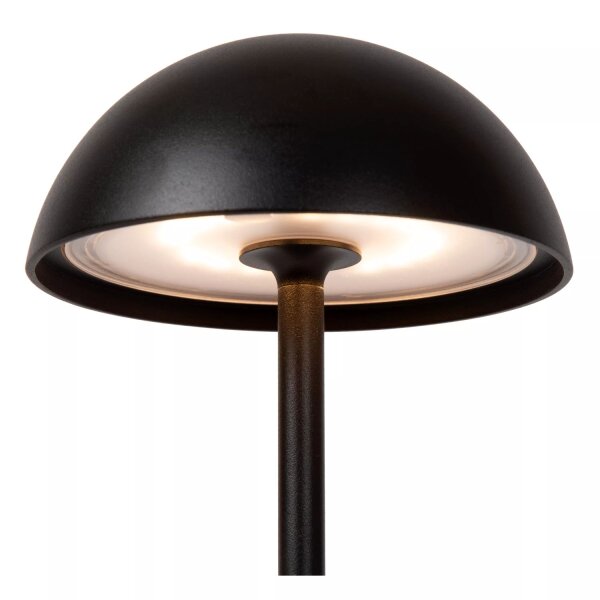 LED Akku Tischlampe Schwarz 32 cm 3000 K IP54 dimmbar