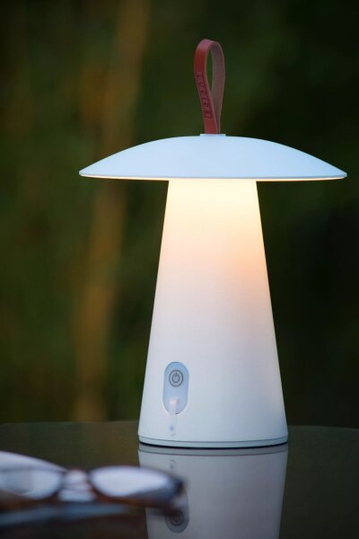 LED Akku Tischlampe dimmbar Aluminium 2700 K 29 cm IP54