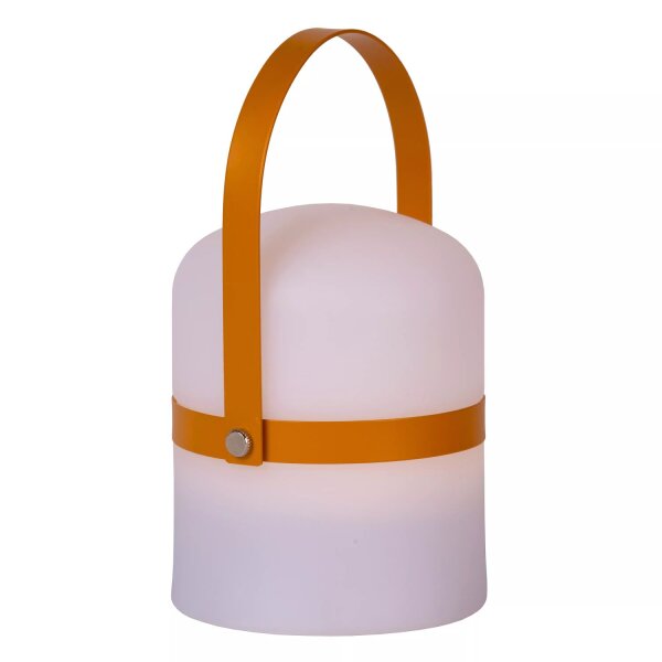 LED Akku Tischleuchte dimmbar Braun IP44 18,5 cm 3000 K