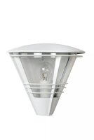 Wandleuchte Außen Aluminium Weiß IP44 E27...