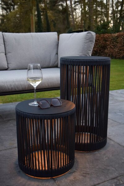 LED Akku Stehleuchte 3000 K IP44 61,5 cm Hocker Tisch