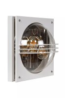 Wandlampe außen Weiß IP44 E27 2-flammig...