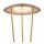 LED Akku Tischlampe Gold Ladestation IP54 2 W dimmbar