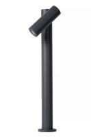LED Stehlampe verstellbar Anthrazit IP65 43 cm 3000 K