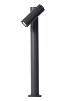 LED Stehlampe verstellbar Anthrazit IP65 43 cm 3000 K