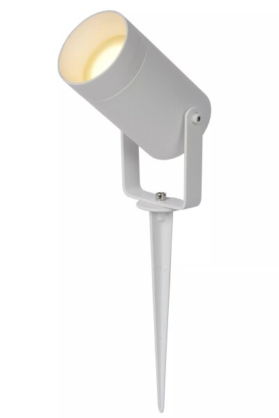 Erdspießstrahler Aluminium Weiß IP65 GU10 schwenkbar