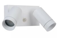 Wandspot Bewegungsmelder flexibel Weiß GU10 B:18 cm