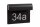 LED Wandlampe Hausnummer Aluminium Schwarz IP54 3000 K