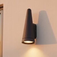 Außenleuchte Wand Aluminium Anthrazit IP54 GU10...