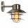Außenlampe Wand Glas Aluminium in Chrom IP44 E27 Balkon