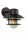 Außenlampe Wand Glas Aluminium Schwarz IP44 E27 Balkon