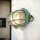 Kellerleuchte Glas Echt-Messing E27 IP64 21 cm breit