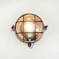 Au&szlig;enwandlampe Messing massiv Glas &Oslash; 24 cm...