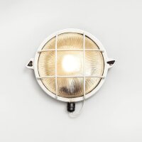 Wandlampe Außen Nickel Echt-Messing rund...