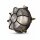 Kellerlampe Messing massiv Glas E27 IP64 D: 22 cm rund