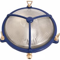 Wandleuchte außen Messing Glas E27 IP64 Ø 21...