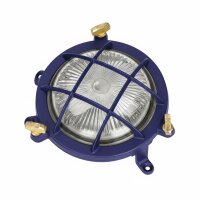 Außenlampe Wand Messing Glas G9 IP44 Ø 14 cm...