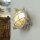Kellerlampe Echt-Messing Glas G9 IP44 rund Ø 14 cm Grau
