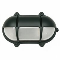 Au&szlig;enlampe Wand Messing massiv Glas 21 cm breit IP64