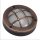 Wandlampe außen Messing Glas rund D: 14 cm IP64 G9 AGIA