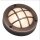 Wandlampe außen Messing Glas rund D: 14 cm IP64 G9 AGIA
