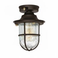 Deckenlampe außen Messing massiv Glas E27 IP54 D:...