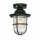 Außenlampe Glas Messing massiv E27 IP54 D: 16 cm Grün