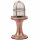 Sockelleuchte Messing Glas 25 cm IP64 in Kupfer