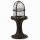Wegeleuchte Echt-Messing Glas 25 cm hoch IP64 E27