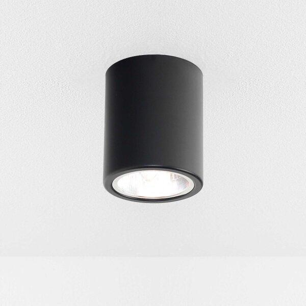 Runde Deckenleuchte DOWNLIGHT ROUND in Schwarz
