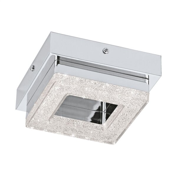 Plafonnier LED angulaire étincelant Fradelo Chrome
